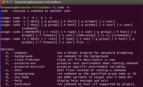 You will have to ask it to preserve the variables in the environment for your <b>command</b> to work. . How to use sudo command in linux